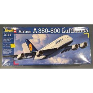 REVELL Airbus A 380-800 Model Kit 1:144 Lufthansa Airplane RARE HTF LU1